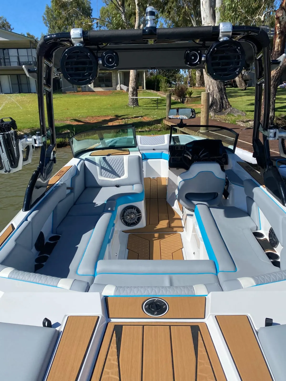 MX22 cockpit from the swim platform